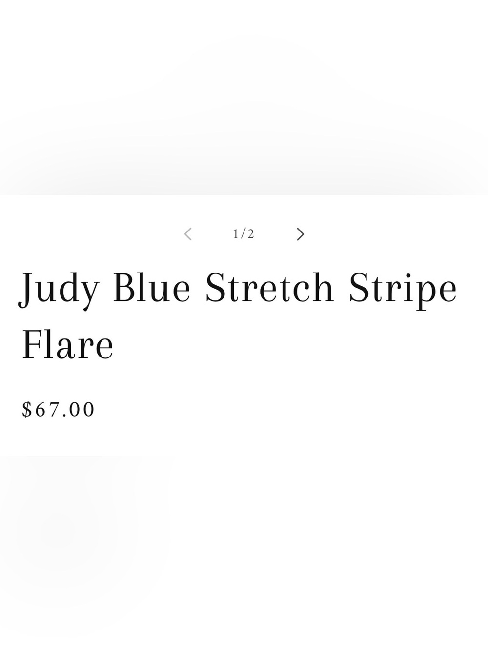 Judy Blue Stretch Stripe Flare Jeans Brown Multi Retro Boho NWT 11/30 - Picture 6 of 8